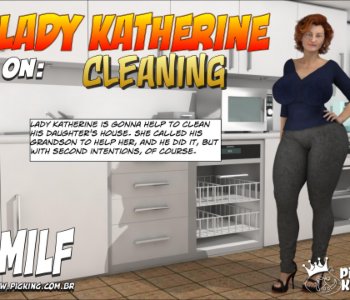 comic Lady Katherine on - Cleaning