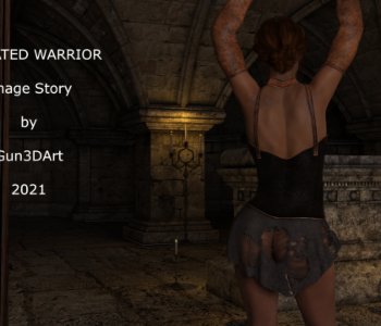 comic Defeated Warrior