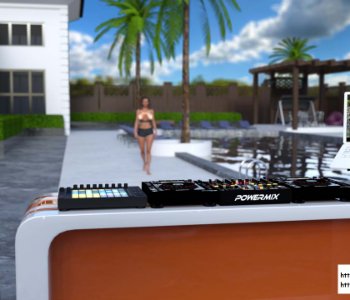 comic Pool Party
