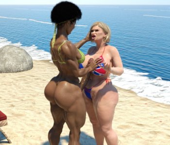 comic Dixie's Beach