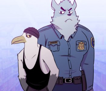 comic The Seagull Thief And The Wolf Cop