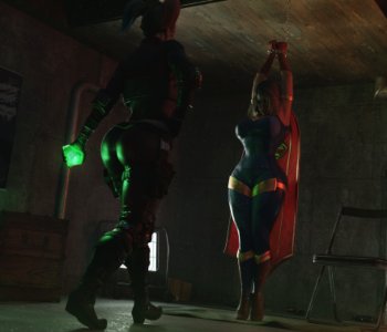 comic Harley x Supergirl