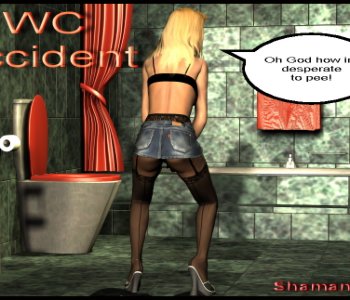 comic Shemale in toilet