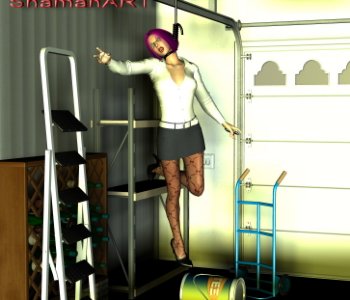 comic Suicide in garage