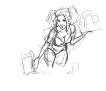 comic Harley steps