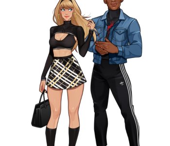 comic Miles and Gwen