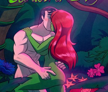 comic Superman in garden of Ivy