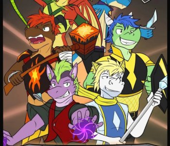 comic Dragon Dudes and Dungeons