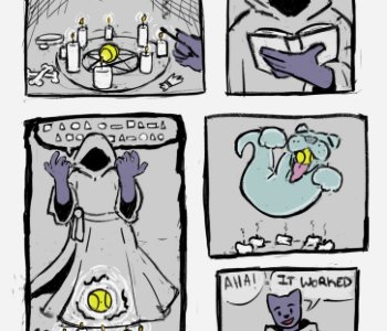 comic Dark arts - Good boy