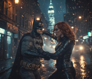 Crossover Black Widow & Batman Porn Comics