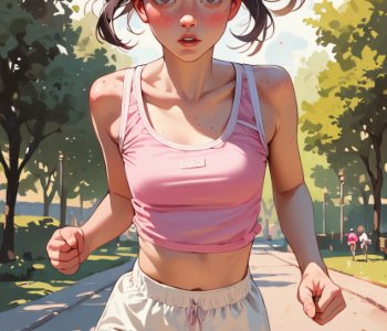 Morning Heat in the Park Porn Comics
