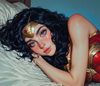 Wonder Woman with a Creamy Filling Porn Comics