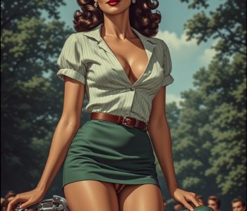 Bicycle girl Porn Comics