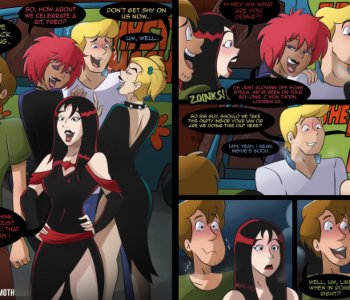 Shaggy and Fred Party with the Hex Girls Porn Comics